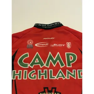 Nalini Camp Highland Cycling Jersey Men's Small Red Yellow Full Zip Bike Team thumbnail 5