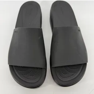 Crocs Brooklyn Slide Low Wedge Sandal Black Women 11 Platform Y2K Slip On Chunky thumbnail 3