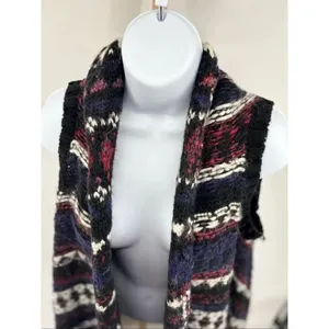 LOFT Alpaca Wool Cardigan Sweater Vest Poncho Blanket Open Front Chunky XS/S thumbnail 5