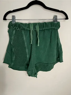 Urban Outfitters Out From‎ Under Green Fold Over Terry Cloth Comfy Cozy Lounge Shorts thumbnail 2
