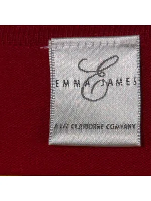 Emma James Women’s M Red Embroidered Floral Cardigan thumbnail 5