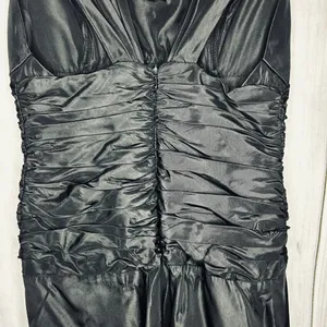 Lazaro Y2K Black Layered Taffeta Evening Gown Dress Sz 4 Sleeveless USA thumbnail 8