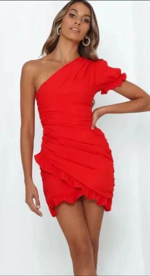 Hello Molly Not Fair On Me Dress Red thumbnail 1