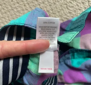 So High Waisted Colorful Plaid Flannel Loungewear PJ Mini Shirts Medium thumbnail 3