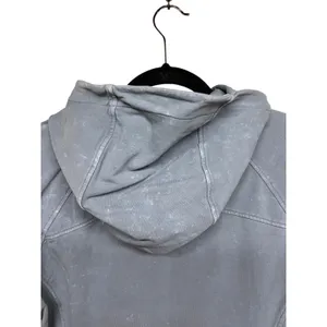 Lululemon Scuba Pullover Hoodie Sweatshirt Washed Blue Charcoal Women’s‎ Size 4 thumbnail 4