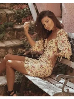 For Love & Lemons Viral Beaumont Silk Floral Mini Dress size Medium $298 thumbnail 4