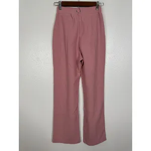 Comfrt Waffle Knit Lounge Pants Pink Wide Leg High Waisted XXS Loungewear thumbnail 2