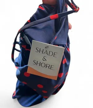 Shade & Shore Women Cut Out One Piece Polka Dot Swimwear Bathing Suit Size L thumbnail 5