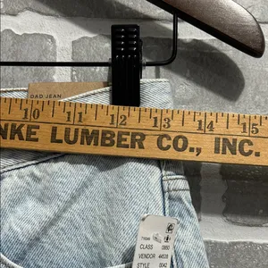 PacSun High Rise Dad Jeans Light Wash Straight Leg 90s Model Off Duty Siz 25 NWT thumbnail 9