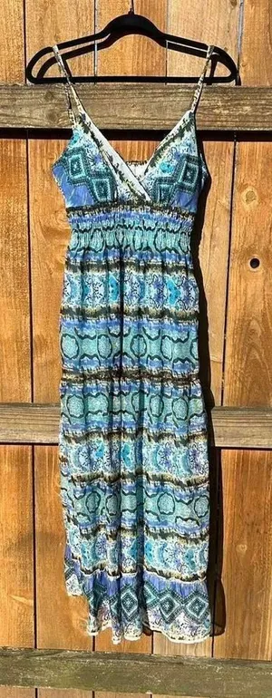 New glory y2k‎ whimsy sundress beach summer medium fairy date long thumbnail 1