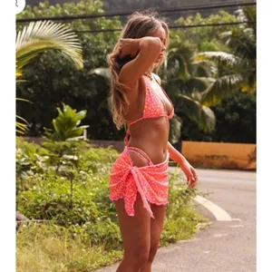 Kulani Kinis Mini Mesh Sarong - Berry Blush Cover-up Sarong Sz S NWT thumbnail 2