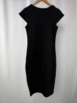 NWT Lioness Cap Sleeve Bodycon‎ Side Slit Dress in Black Size Small thumbnail 8