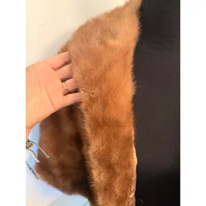 Vintage 50s/60s EMBA Autumn Haze Natural Brown Mutation Mink Fur Stole Capelet thumbnail 2