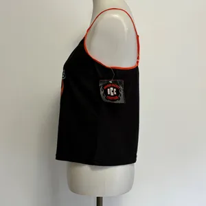 Orange County Choppers Cami Medium Black Orange Flame Graphic OCC NEW Y2K thumbnail 3
