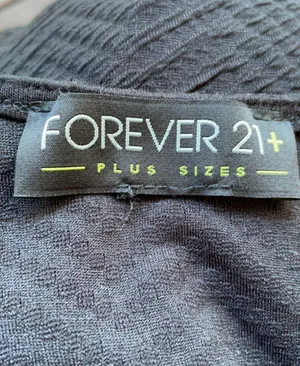 Forever 21 Textured Peplum Top thumbnail 6