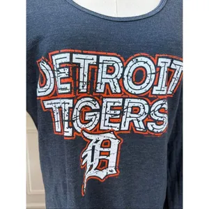 MLB Detroit Tigers Long Sleeve Scoop Neck T-shirt XL thumbnail 3