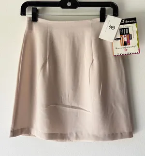 Rampage Deadstock Vintage Cream Mini Skirt thumbnail 1