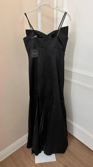 NEW NWT Mac Duggal Ieena Black Strapless Bow Mermaid Gown size 6 thumbnail 5