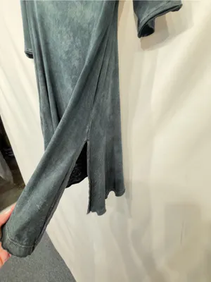 We The Free People Melrose Swing Tee Top Black Oversized XS #1727 thumbnail 11