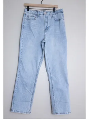 FRYE Light Wash High Rise Straight Leg Jeans 10 Blue 30 thumbnail 3