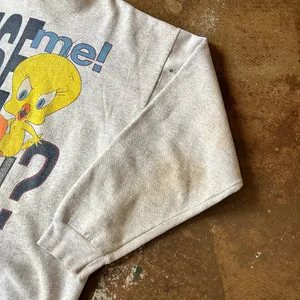 Looney Tunes Tweety Bird Vintage 90s Excuse Me Can I Help You? Crewneck Oversize thumbnail 7
