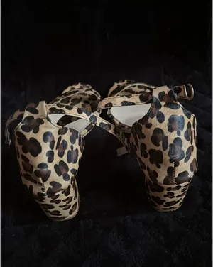 Leopard print block heel Brown Size 10 thumbnail 4