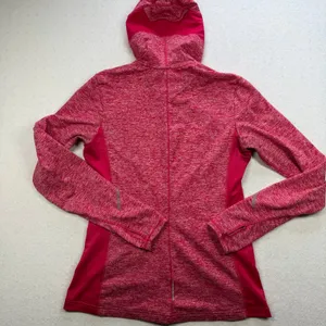 Brooks Equilibrium Women’s Pink Hooded Full Zip Running Jacket Small thumbnail 2