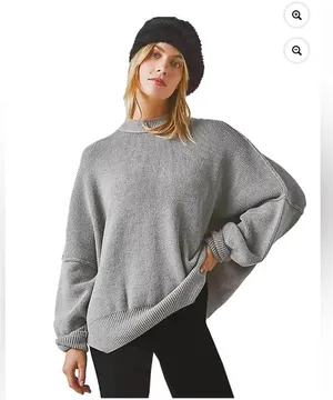 Free People Easy Street Gray Tunic sz Medium thumbnail 1