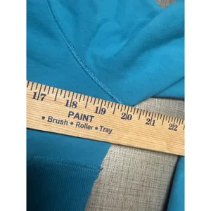 Armani Exchange‎ Pullover Sweatshirt Womens XL Turquoise Blue Good Sequin Logo thumbnail 9