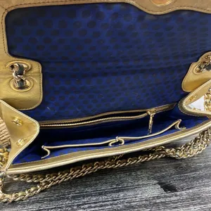 Rebecca Minkoff Gold Quilted Chain Shoulder Handbag thumbnail 6