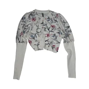 Anthropologie Floral Women's Cardigan Size: S thumbnail 2