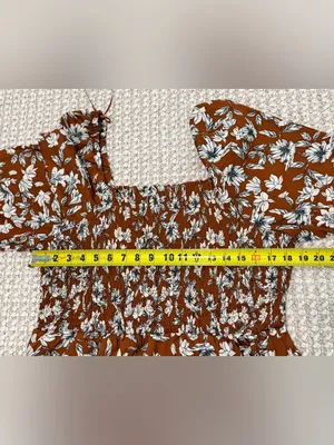 La Ligne x Target Floral Smocked Bodice Midi Dress XL thumbnail 6