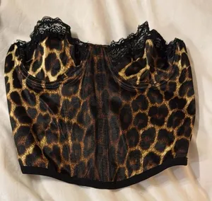 Donex Leopard strapless corset Brown Size M thumbnail 1