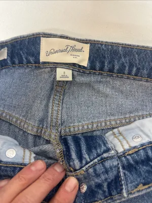 Universal Thread Blue High-Rise Wide-Leg Jeans thumbnail 4
