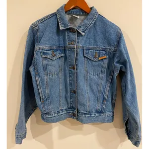 Vintage Jordache 100% Cotton Medium Wash Denim Jean Jacket Blue Women's Size 16 thumbnail 2
