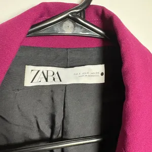Zara Women Magenta Pink Single Button Blazer Jacket Size S thumbnail 2