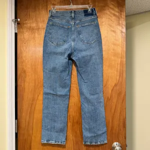 Abercrombie & Fitch Curve Love Ankle Straight Jeans Ultra High Rise Size 26 NWT thumbnail 2