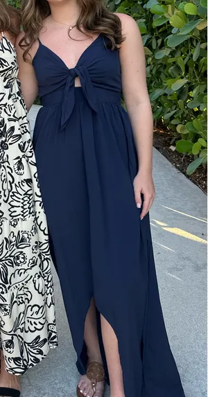 Navy long dress thumbnail 1