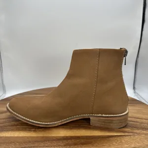 Free People Century Flat Boots Ankle Bootie Brown Leather Boho Women's 37 US 6.5 thumbnail 6