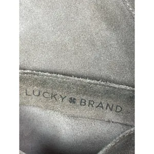 Lucky Brand Eadon Women's Suede Round Toe Block Heel Knee High Slouch Boots 8 thumbnail 8