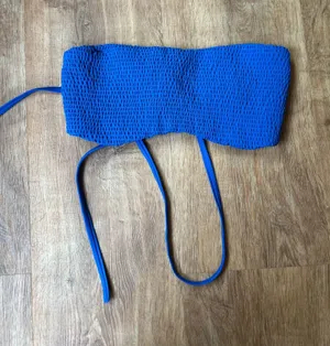 Hollister blue large swim top thumbnail 1