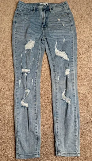 Judy Blue Skinny Fit Ripped Jeans Size 30‎ thumbnail 1