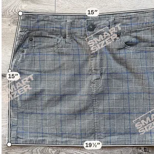 American Eagle Super Stretch High Rise‎ Mini Skirt Plaid Academia Quiet Luxury thumbnail 5