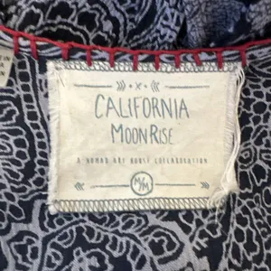California Moonrise Women‎ Boho Midi Dress Size M Beaded Embroidered Sleeveless thumbnail 6