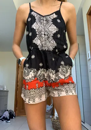 TJ Maxx Tribal Print Romper thumbnail 1