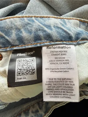 Reformation Cynthia High Rise Straight Jeans thumbnail 9