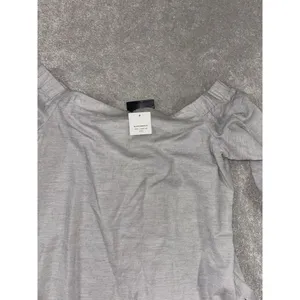 club monaco sophiya top chemise heather‎ gray size 6 thumbnail 3