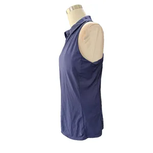Lilly Pulitzer Luxletic Lakelyn Bra Polo Tank Womens Large Navy Blue Racerback thumbnail 5
