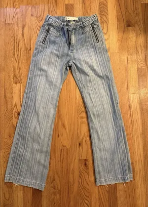 GX Know Who‎ You Are Jeans 7/8 Baggy Wide Leg Skater Y2K Gwen Stefani thumbnail 1