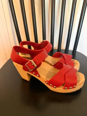 Mia Gertrude platform leather clogs size 36/6 thumbnail 6